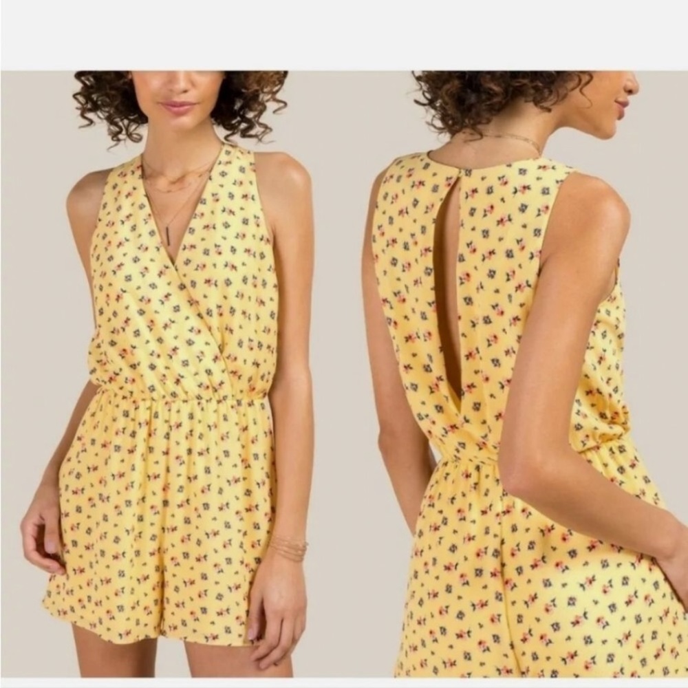 Everly Anthropologie Floral Romper Size M